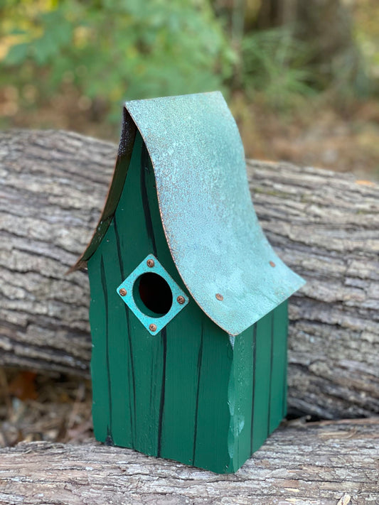 Green Shady Shed Birdhouse