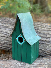 Load image into Gallery viewer, Green Shady Shed Birdhouse