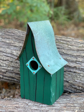 Green Shady Shed Birdhouse