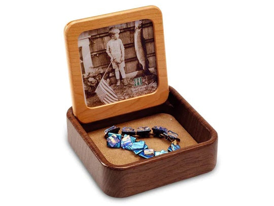 Box With Celtic Cross and Photo Frame Inside