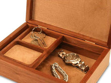 Load image into Gallery viewer, Wooden Valet Box of Walnut with a Tamo Ash Lid
