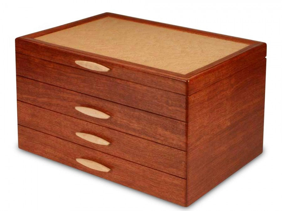 3 Drawer Bubinga Grand Cascade Box