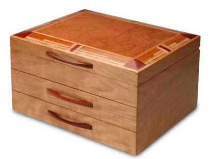 2 Drawer Cherry Mission Box
