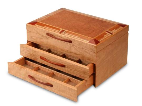 2 Drawer Cherry Mission Box