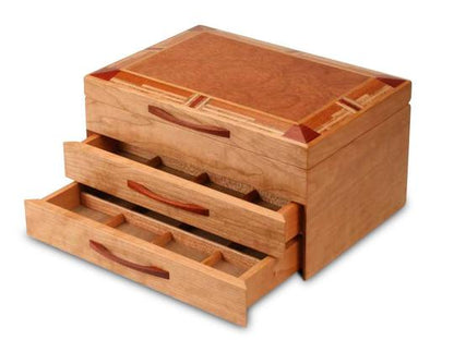 2 Drawer Cherry Mission Box