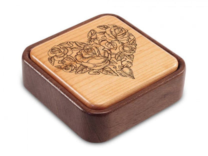 Floral Flip top Heart Box