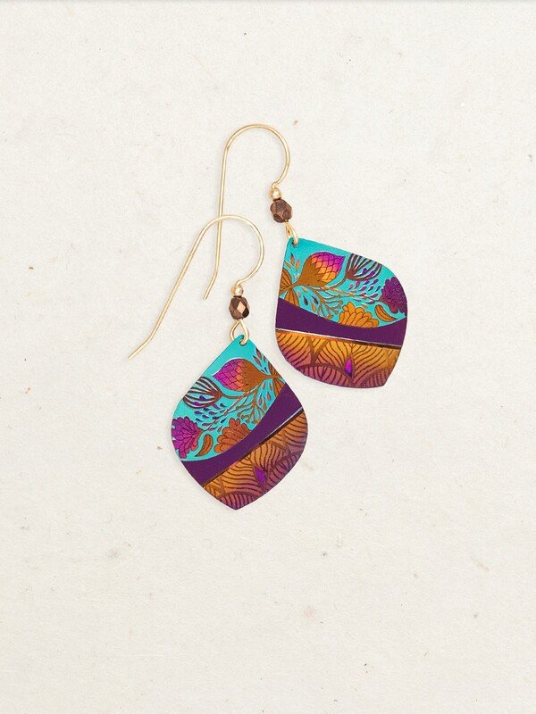 Niobium Wave Wire Earring