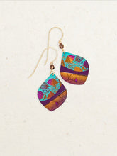 Load image into Gallery viewer, Niobium Wave Wire Earring