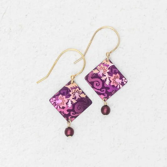 Garden Soiree Earring in Burgandy