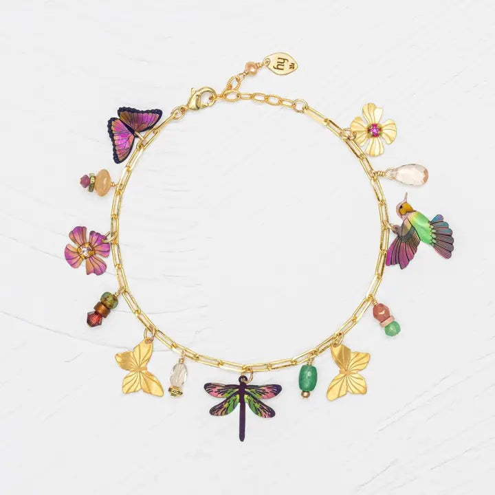 Garden Whimsy Charm Bracelet