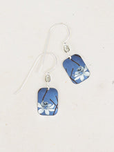 Load image into Gallery viewer, Blooming Lotus Earrings Blue Silver