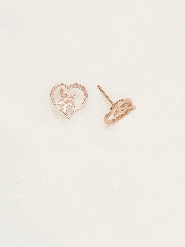 Rose Gold Love Blossom Post Earrings