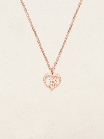True Love Necklance in Rose Gold Overlay