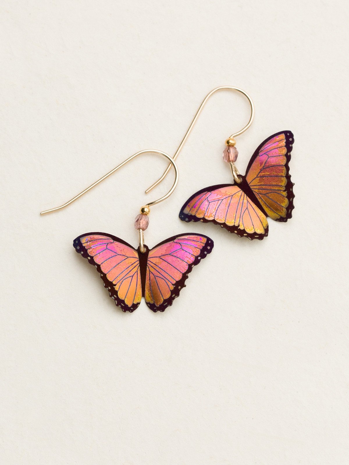 Bella Butterfly Earrings Living Coral