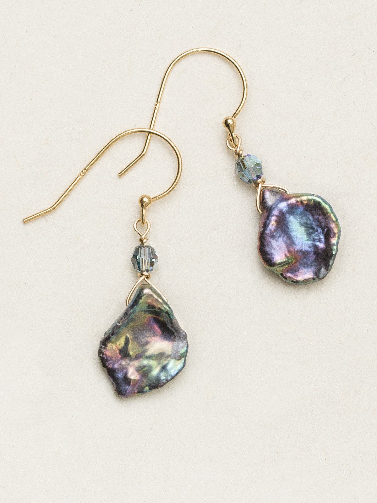 Margo Earrings Peacock Pearl