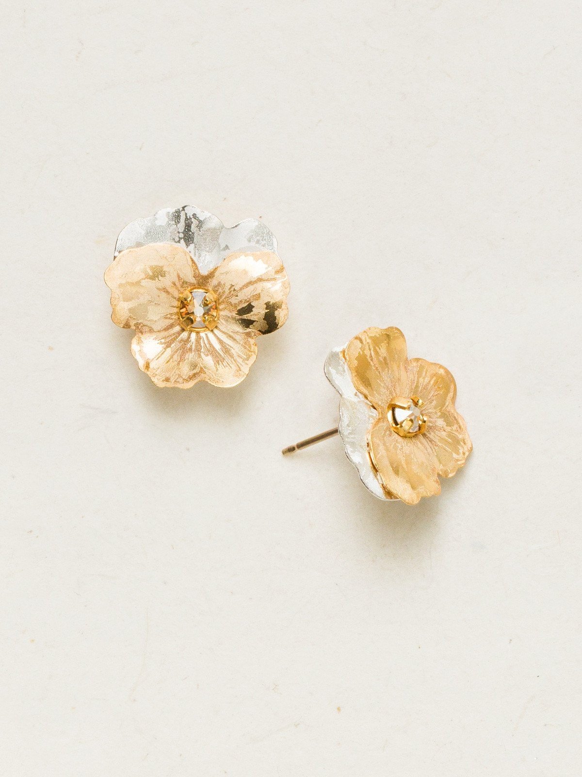 Garden Pansy Post Earrings