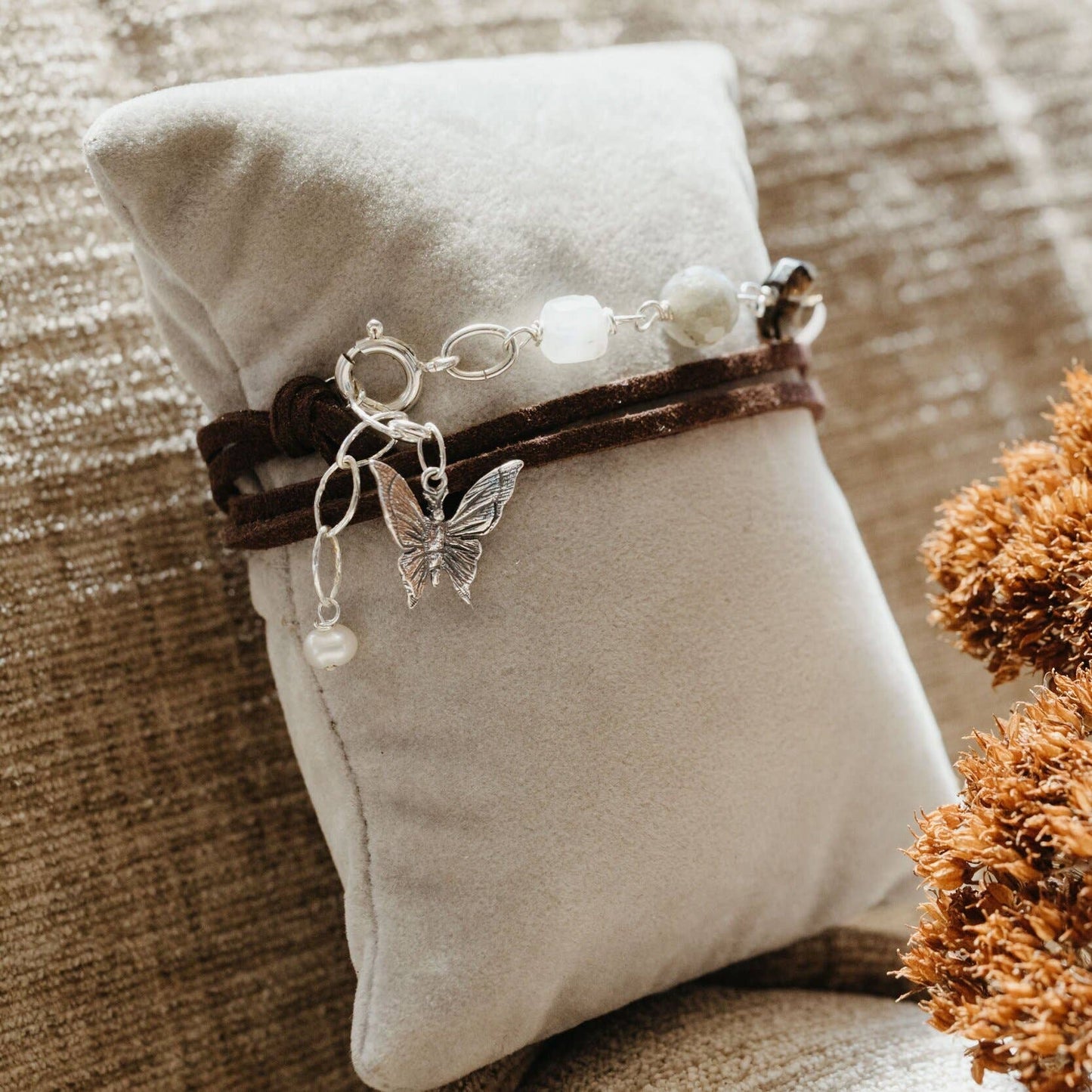 Double Wrap Rose Quartz Bracelet