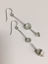 Load image into Gallery viewer, Earrings, Sterling Floating Circles