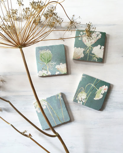 Queen Anne's Lace Coaster Set