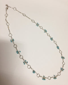 Peruvian Opal & Seed Pearl, Sterling Necklace