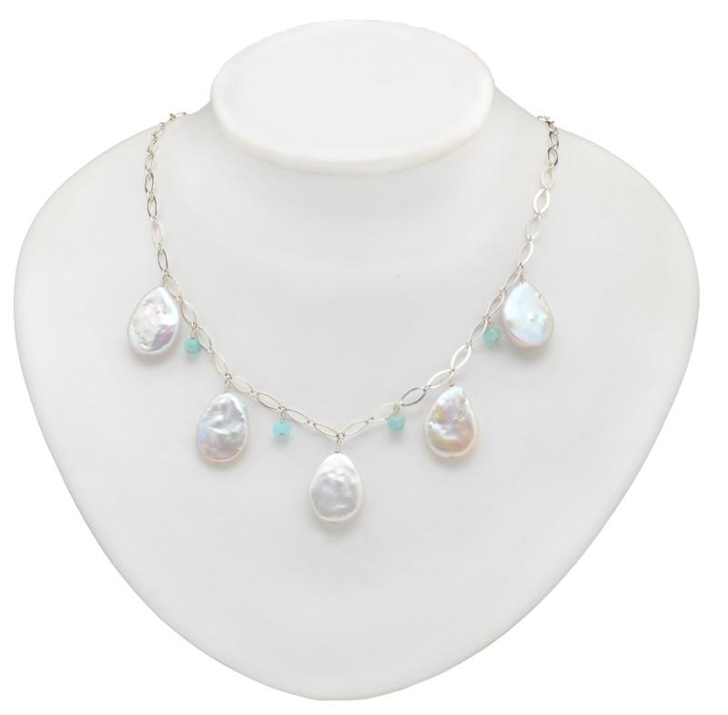 Neck S/S Peruvian Opal
