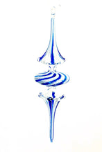 Load image into Gallery viewer, Blue and White Star Ornament