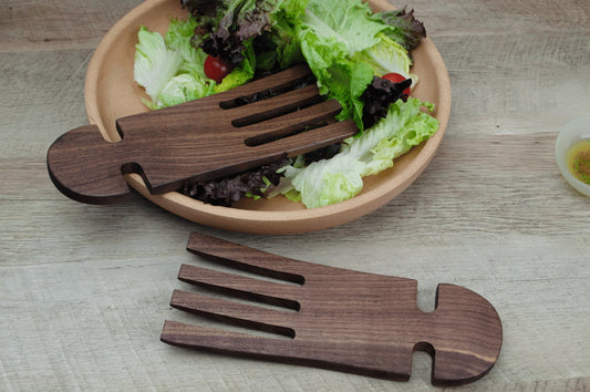 Salad Hands, Walnut 9 in