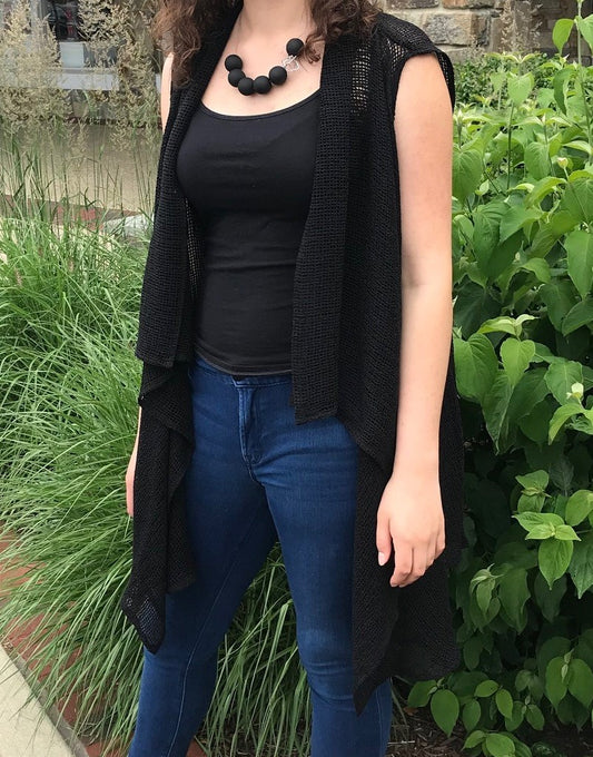 All Season Black Mesh Vest