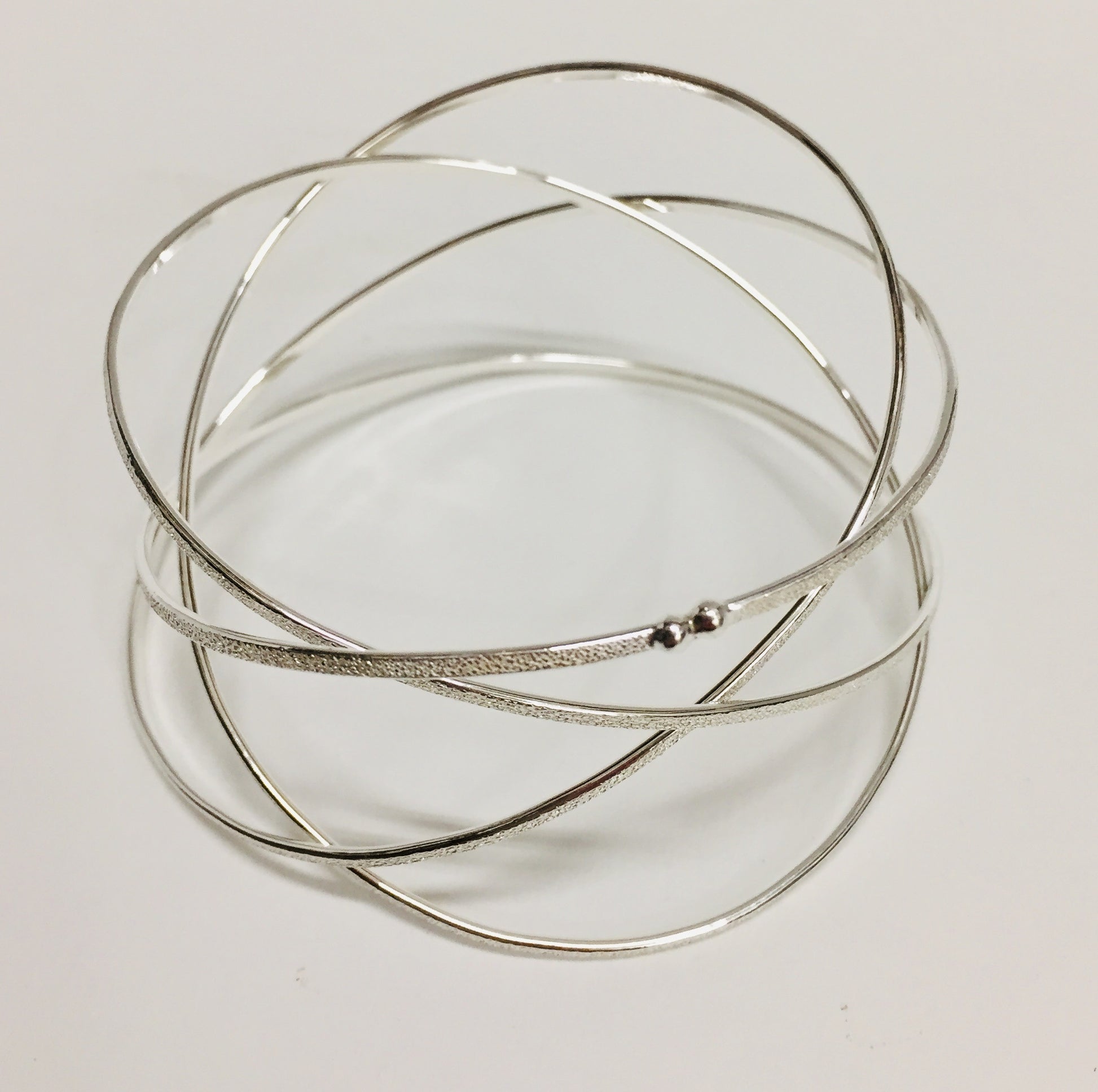 Orbit Sterling Silver Wrap Bracelet