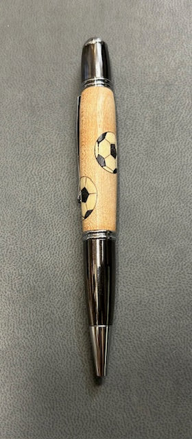Soccer Ball Inlay Pen