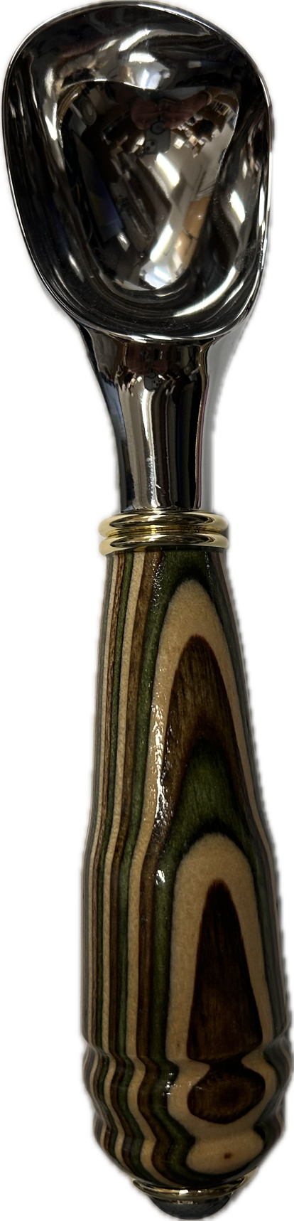 Whimsical Hand Turned Ice Cream Scoop