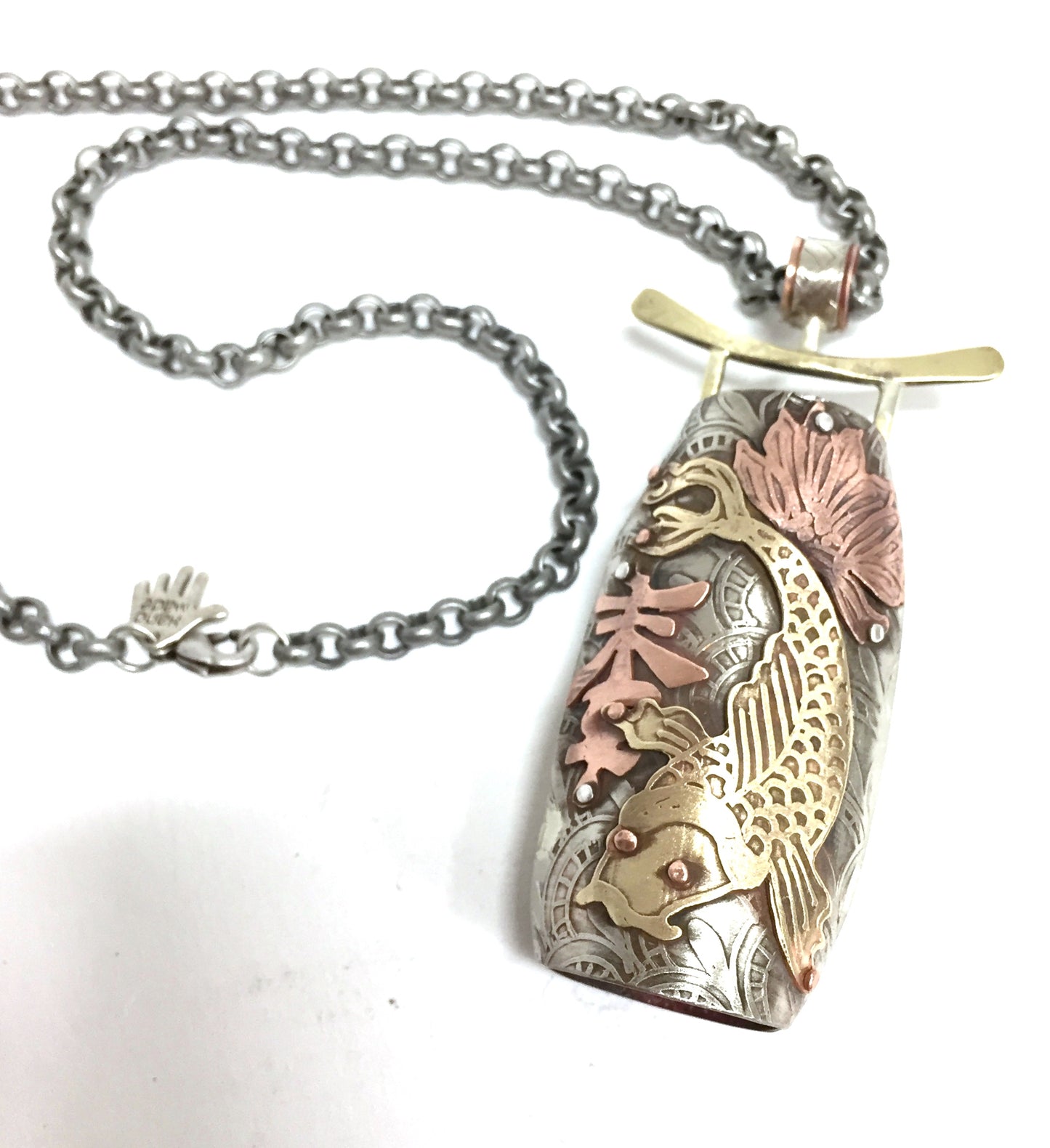 Necklace Bonsho Peace Bell With Fish