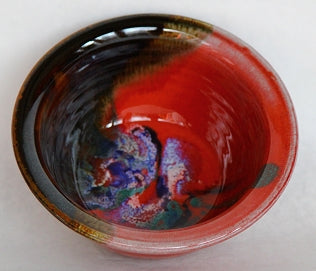 Small Salad Bowl in Red/Blue