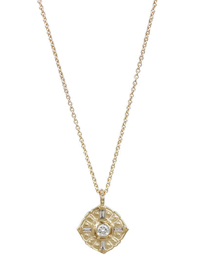 14K FLORA DIAMOND NECKLACE