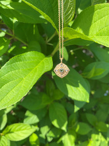 14K FLORA DIAMOND NECKLACE