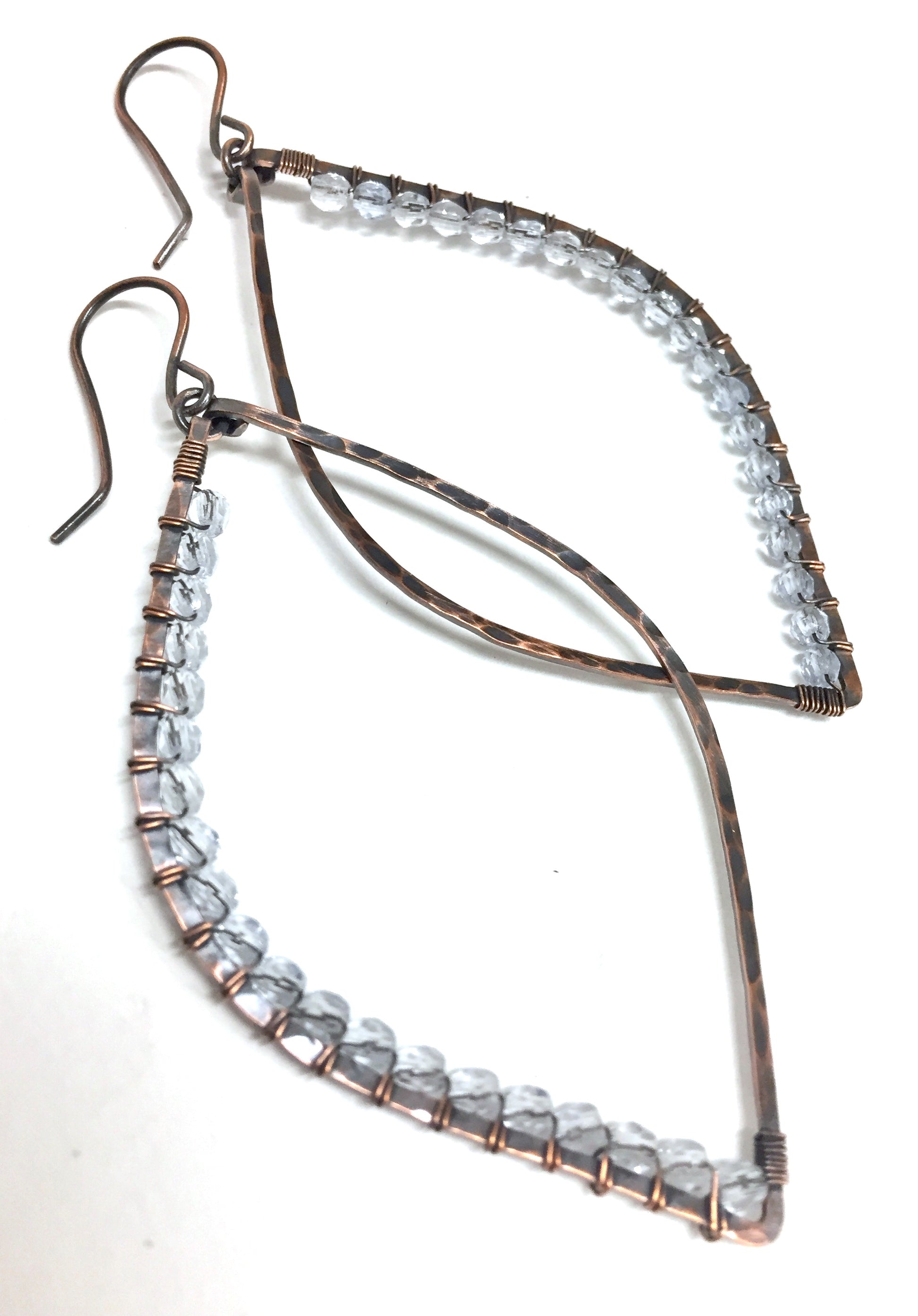 Earring Copper and Sapphire