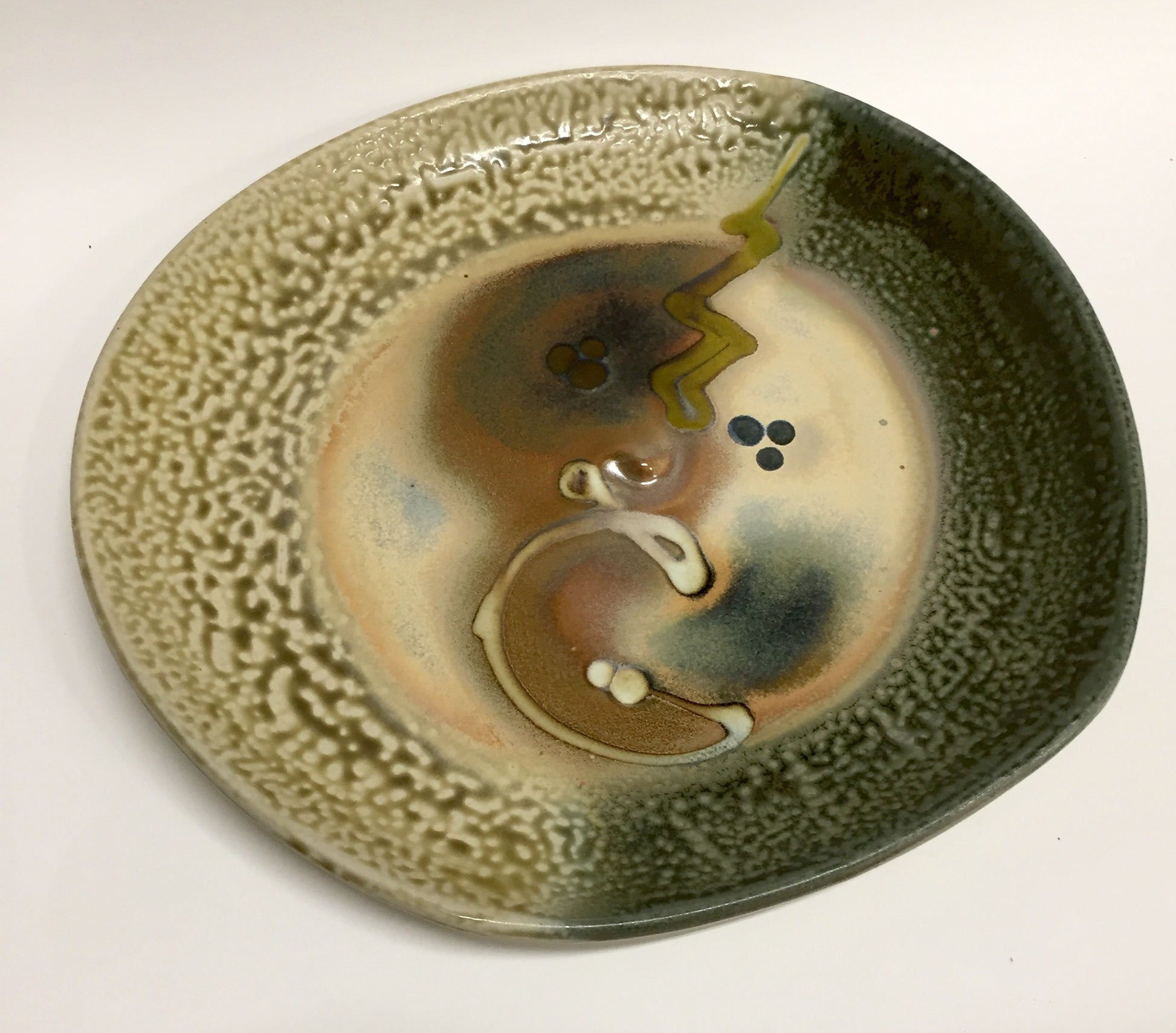 Oblique Platter Green Ash