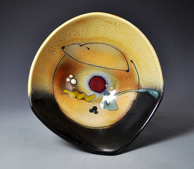 Oblique Copper Ash Bowl