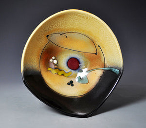 Oblique Copper Ash Bowl