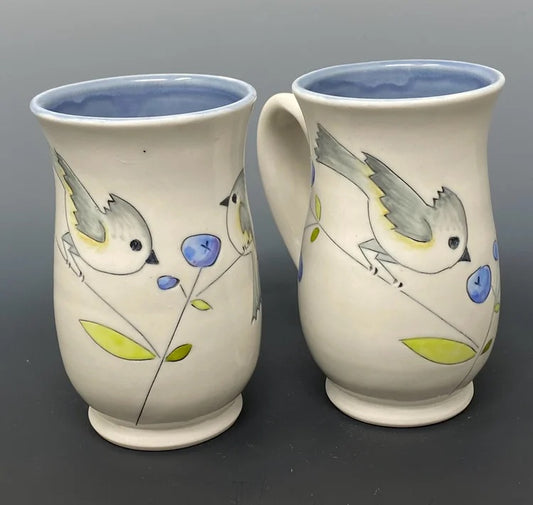 Large Birds and Blueberries Mug