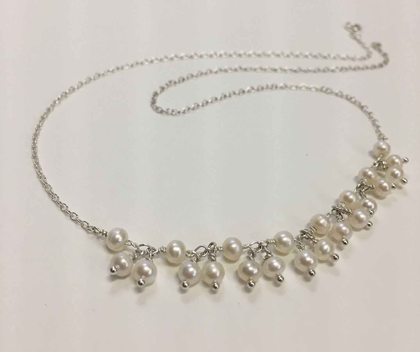Necklace Fresh Water Pearls Sterling Silver