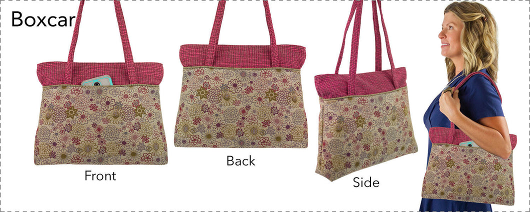 Boxcar Purse in Cool Pink