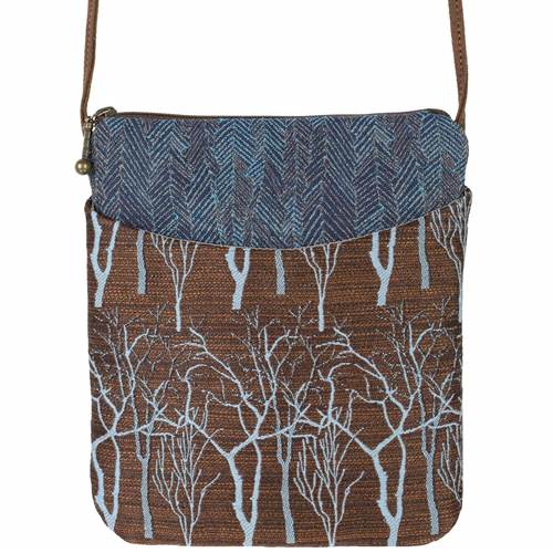 Cupcake Bag in Blue Trees