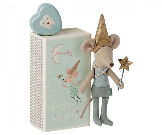 Blue, Tooth Fairy Mouse in Matchbox