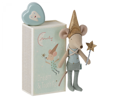 Blue, Tooth Fairy Mouse in Matchbox