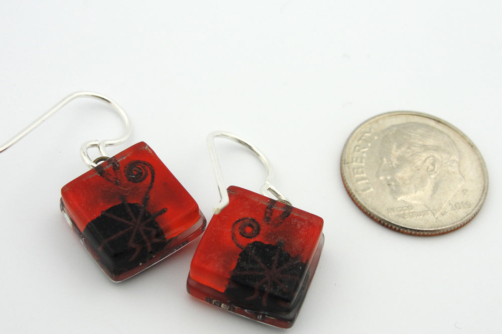 Small Square Earring, Joan's Star