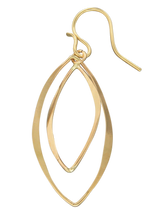 Load image into Gallery viewer, Twin Oval Link Earring in Gold Fill