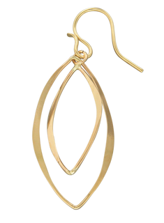 Twin Oval Link Earring in Gold Fill