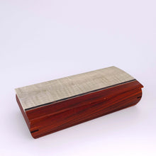 Load image into Gallery viewer, Paduk Box With Curly Maple and Paduk Lid