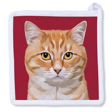 Load image into Gallery viewer, Orange Tabby Cat Potholder